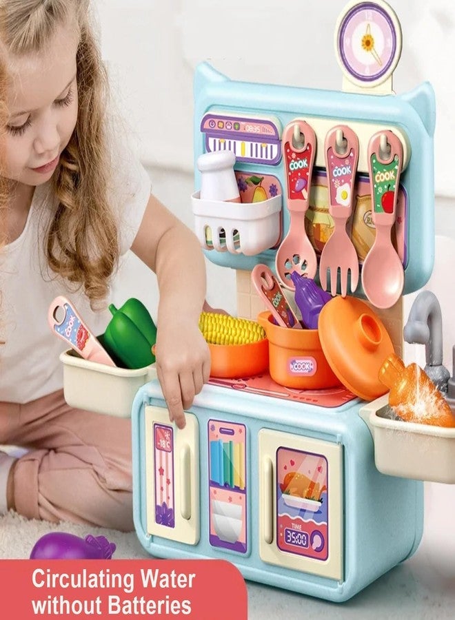 VENTUREBELL Kids Play Kitchen Set, Pretend Cooking Toy with Utensils and Food Accessories, Multicolor, Birthday Gift Item - Image 4